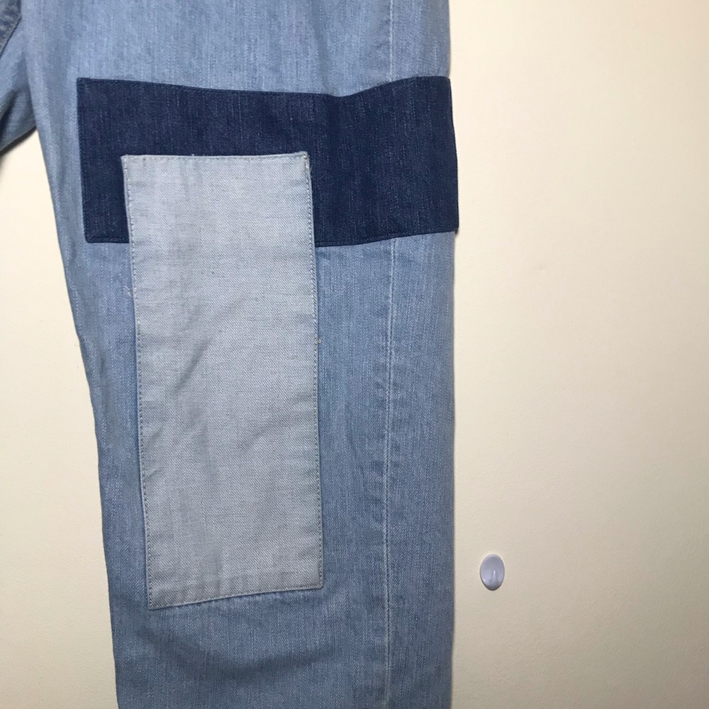 Patch denim straight jeans XL 33 foreve 21 - Picture 4 of 12